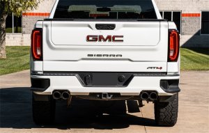 GMC Sierra 1500 Performance Exhaust - Rear - CORSA Performance - Cat-Back Dual Rear Exit with Twin 4in Black Powder Coat Pro-Series Tips - Black - `19-`23